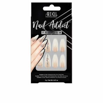 Uñas Postizas Ardell Nail Addict Nude Light Crystal (24 Pcs)