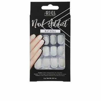 Uñas Postizas Ardell Nail Addict Natural Cuadrada (24 Pcs)