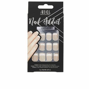 Uñas Postizas Ardell Nail Addict Classic French (24 Pcs)