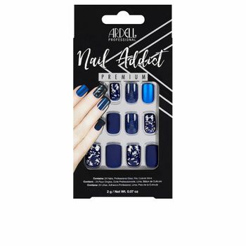 Uñas Postizas Ardell Nail Addict Matte Blue (24 Pcs)