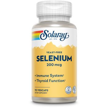 Solaray Selenio Sin Levadura 200 Mcg 90 Cápsulas