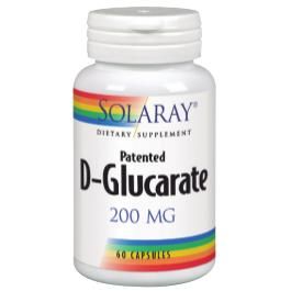 D-glucarate Calcium 200 Mg Solaray, 60 Caps