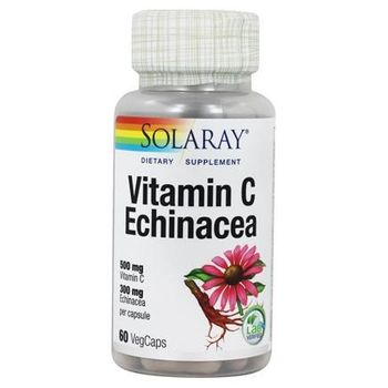 Vitamina C (500 Mg) & Echinacea (300 Mg) Solaray 60 Vegcaps