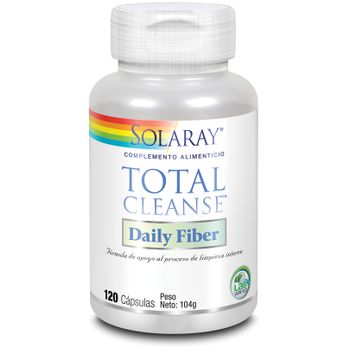 Solaray Total Cleanse Daily Fiber 120 Cápsulas
