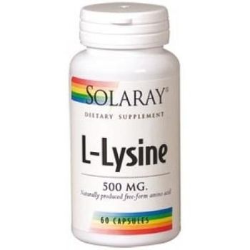 Lisina 500 Mg Solaray, 60 Cápsulas