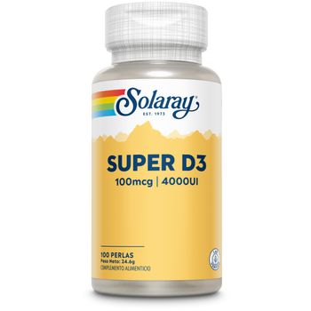 Solaray Super D3 4000 Ui 100 Perlas