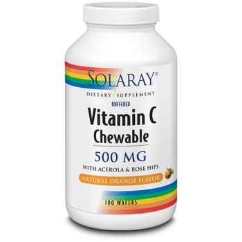 Solaray Vitamina C 500 Sabor Naranja 100 Comprimidos Masticables