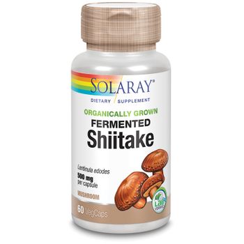 Solaray Shiitake 500 Mg 60 Cápsulas Vegetales