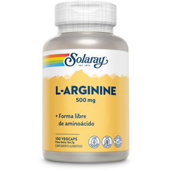 Solaray L- Arginine 500 Mg 100 Cápsulas Vegetales