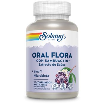 Solaray Sambuactin Oral Flora 30 Comprimidos Masticables