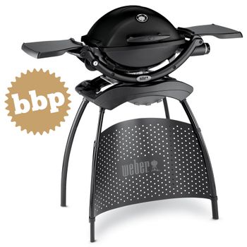 Barbacoa Weber De Gas Q 1200 Black Con Stand