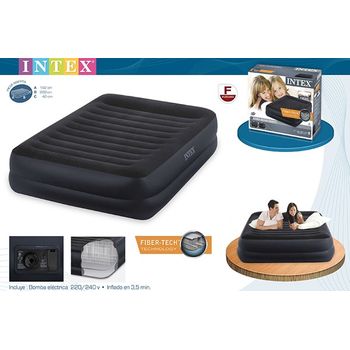 Cama Hinchable Pvc 152 X 30 X 203 Cm Beam Standard - Intex. Gris con  Ofertas en Carrefour