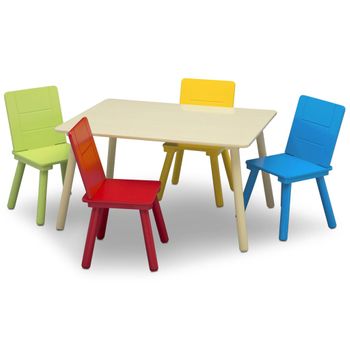 Delta Children Juego De Mesa Y Silla Infantil Multicolor Delta Children