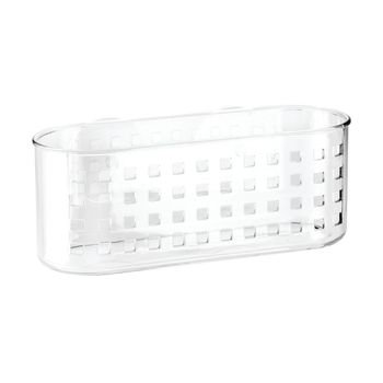 Cesta De Baño Con Ventosa - L 25.2  X A 12 X H 10.16  Cm - Transparente