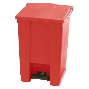 Cubo De Basura De Pedal Clásico 45,4 Litros Rojo Rubbermaid