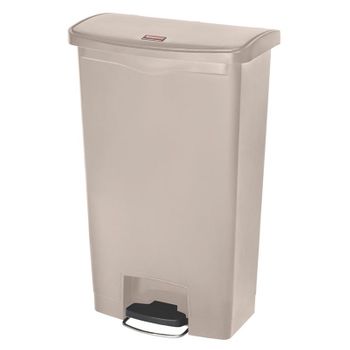 Rubbermaid Slim Jim® De Pedal Frontal 130 L De Resina Beige