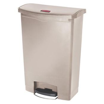 Rubbermaid Slim Jim® De Pedal Frontal De Resina 90 L Beige