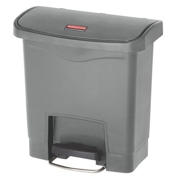 Rubbermaid Slim Jim® De Pedal Frontal 15 L De Resina Gris