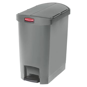 Rubbermaid Slim Jim® De Pedal Lateral 30 L De Resina Gris