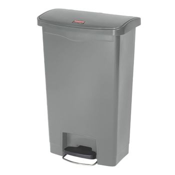 Cubo De Basura De Pedal Slim Jim 50 Litros Gris Rubbermaid