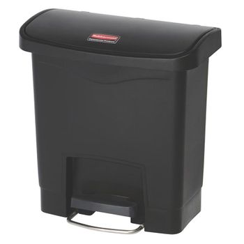 Rubbermaid Slim Jim® De Pedal Frontal 15 L De Resina Negro