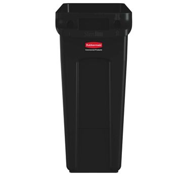 Rubbermaid Contenedor Slim Jim® Con Ventilación 61 L Negro