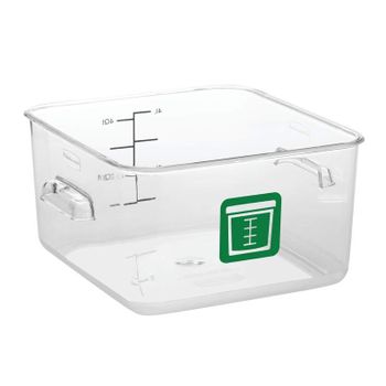 Rubbermaid Sq. Container - Clear - 4qt Verde