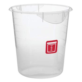 Rubbermaid Rnd. Container - Clpp - 8qt Red