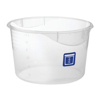 Rubbermaid Rnd. Container - Clpp - 12qt Azul