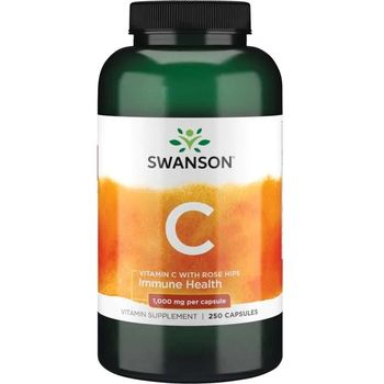 Swanson Vitamin C With Rose Hips 1000 Mg 250 Cápsulas