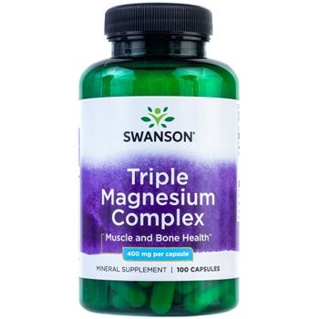 Swanson Triple Magnesium Complex 400 Mg 100 Cápsulas