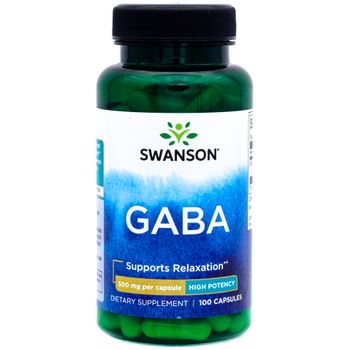 Swanson Gaba 500 Mg 100 Cápsulas