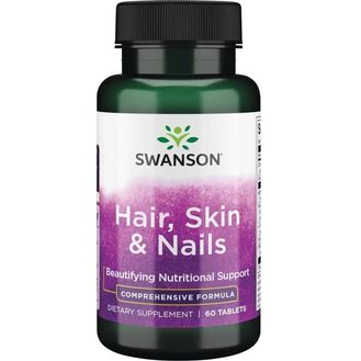 Swanson Hair Skin & Nails 60 Capsulas