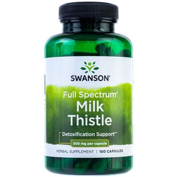 Swanson Full Spectrum Milk Thistle 500 Mg 100 Cápsulas