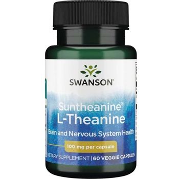 Swanson Suntheanine L-theanine 100 Mg 60 Cápsulas