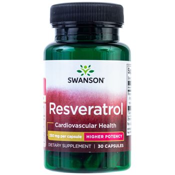 Swanson Resveratrol 250 Mg 30 Cápsulas