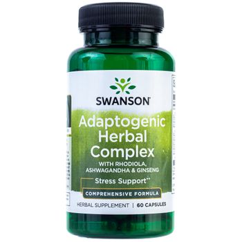 Swanson Rhodiola Ashwagandha Ginseng Complex 60 Cápsulas