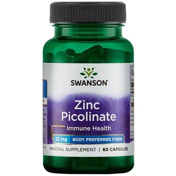 Swanson Zinc Picolinate Body Preferred Form 22 Mg 60 Capsulas