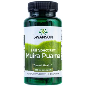 Swanson Full-spectrum Muira Puama Root 400 Mg 90 Cápsulas