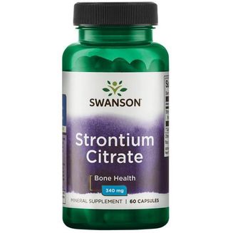 Swanson Strontium Citrate 60 Cápsulas 340 Mg