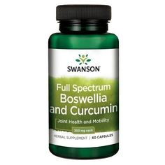 Swanson Full Spectrum Boswellia And Curcumin 60 Capsulas