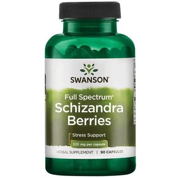 Swanson Full Spectrum Schizandra Berries 525 Mg 90 Cápsulas