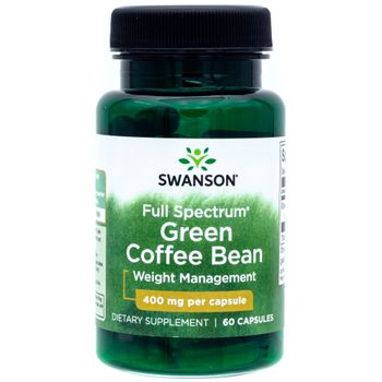 Swanson Full Spectrum Green Coffee Bean 400 Mg 60 Cápsulas