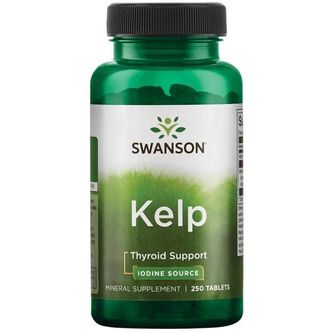 Swanson Kelp Iodine Source Suplemento 250 Tabletas