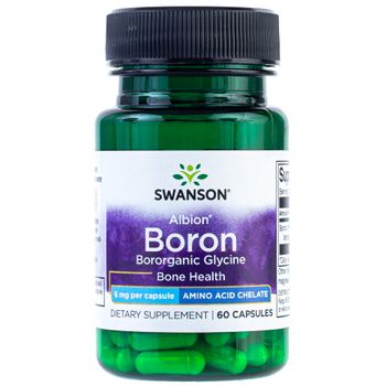 Swanson Boron From Albion Boroganic Glycine 6 Mg 60 Cápsulas