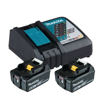 Makita 199480-6 Kit De Batería 6,0ah Bl1860bx2 + Dc18rc Lxt