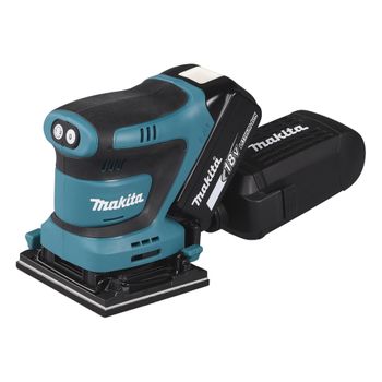 Makita Dbo480rtj Lijadora Orbital 18v Lxt 112x102mm 5ah 2 Bat. Plástico,velcro