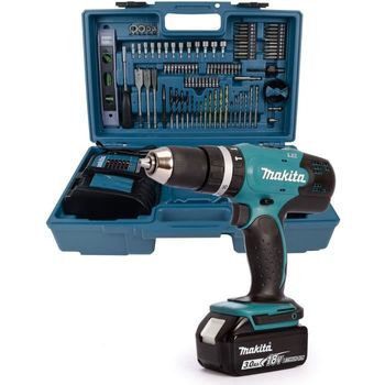 Atornillador De Martillo Perforador Makita Dhp453fx12 1x3ah Makita