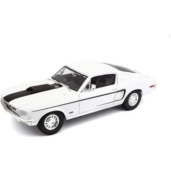 Vehículo De Colección - Ford Mustang Gt Cobra Jet - Blanco Maisto