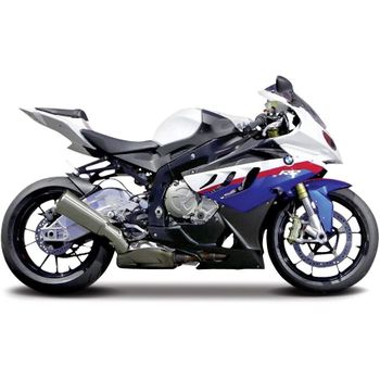 Bmw S 1000 Rr Blanco Decorado Escala 1:12 - Maisto 39191